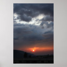 Ominous Sunset Poster