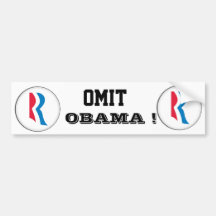Omit Obama Bumper Stickers