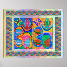 OMMANTRA - Om Mantra Double Artistic Posters