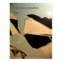 On a vacation post cards