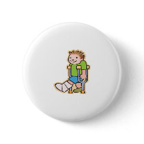 On Crutches Pin