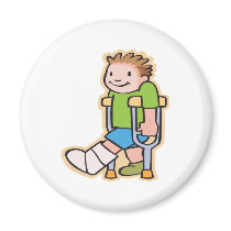 On Crutches Magnets