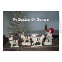 On Dasher! On Dancer! Christmas Card