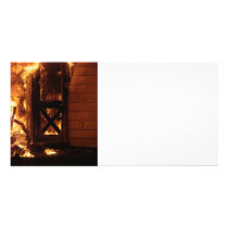 On Fire Photo Card Template
