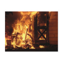 On Fire Post Card