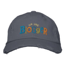 On Line Blogger Embroidery Hat Embroidered Hat