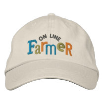 On Line Farmer Embroidery Hat Embroidered Baseball Caps