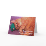 On My Mind Cat Valentine's Day Card