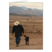 On My Mind Support -  Western Ranch Dog Lover Card