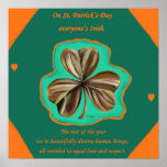 On St. Patrick's Day Everyone's Irish poster posters