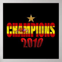 On Star 2010 Champions Flag of Spain gift Posters