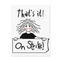 on_strike postcards