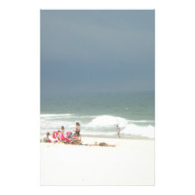 On The Beach Customized Stationery