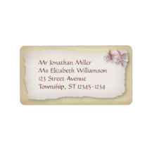 On the Beach Wedding Labels