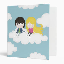 On the clouds 3 ring binders