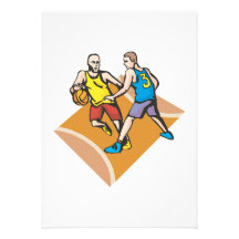 on the court blocking basketball design announcements