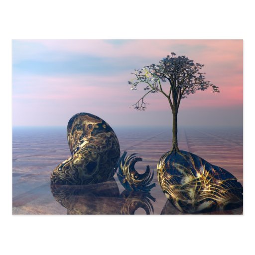 On the infinite 3D fractal plane Postcards