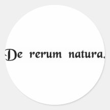 On the nature of things. sticker
