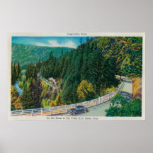 On the Road to Big Trees from Santa Cruz Print