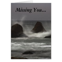 On The Rocks - White Point Beach, NS Card