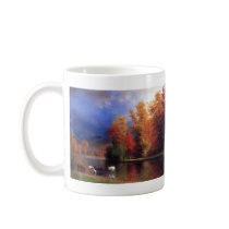 On the Saco - Albert  Bierstadt Coffee Mugs