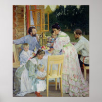 On the Terrace, 1906 Poster