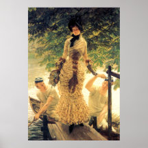 On The Thames ~ James Tissot ~ Fine Art Print