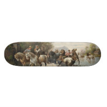 On the Way to the Horse Fair Custom Skateboard