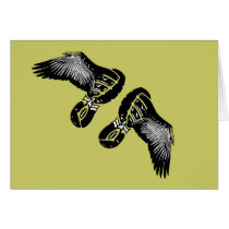 On the Wings of an athlete Running gift Card