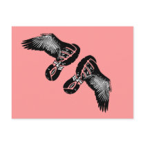 On the Wings of an athlete Running gift Postcard