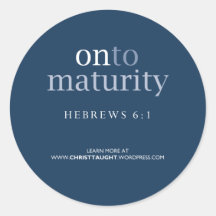 On to Maturity Sticker