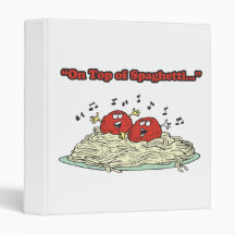 on top of spaghetti singing meatballs 3 ring binders