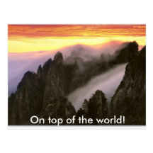 On top of the world! postcards