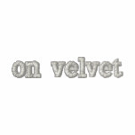 on velvet men's shirt embroidered shirt