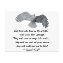 On wings like Eagles - Is 40:31 Postcard