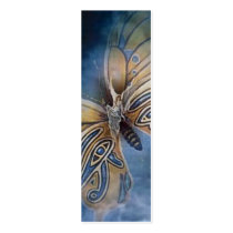 On Wings of a Butterfly Bookmarker Business Card Templates