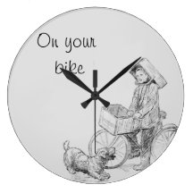 On your bike wall clock