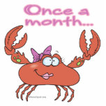once a month crabby crab girl cut outs