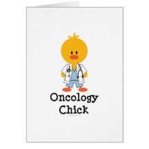 Oncology Chick Greeting Card