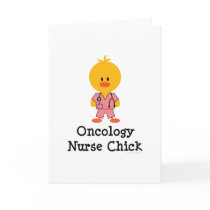 Oncology Nurse Chick Greeting Card