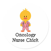 Oncology Nurse Chick Stickers