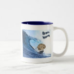 Onde cérébrale tasse à café