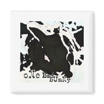 ONE BAD BUNNY REFRIGERATOR MAGNET