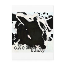 ONE BAD BUNNY POSTCARD