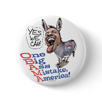 One Big Ass Mistake America Anti Obama Gear Pinback Buttons