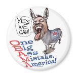 One Big Ass Mistake America Anti Obama Gear Fridge Magnets