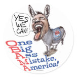 One Big Ass Mistake America Anti Obama Gear Stickers