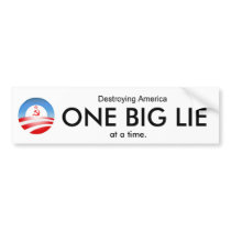 ONE BIG LIE BUMPER STICKERS