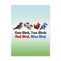 One Bird, Two Birds... Postcard