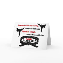 ONE Black Belt 1 KARATE T-SHIRTS & APPAREL Card